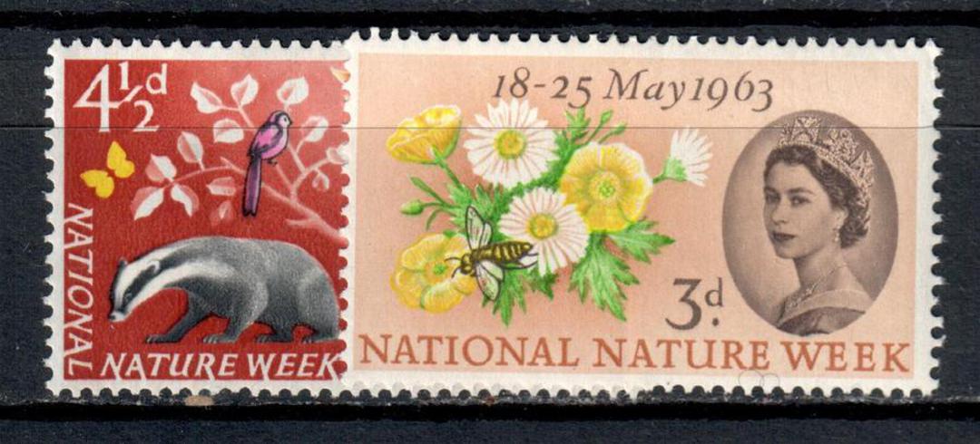 GREAT BRITAIN 1963 National Nature Week. Set of 2. - 9072 - UHM image 0