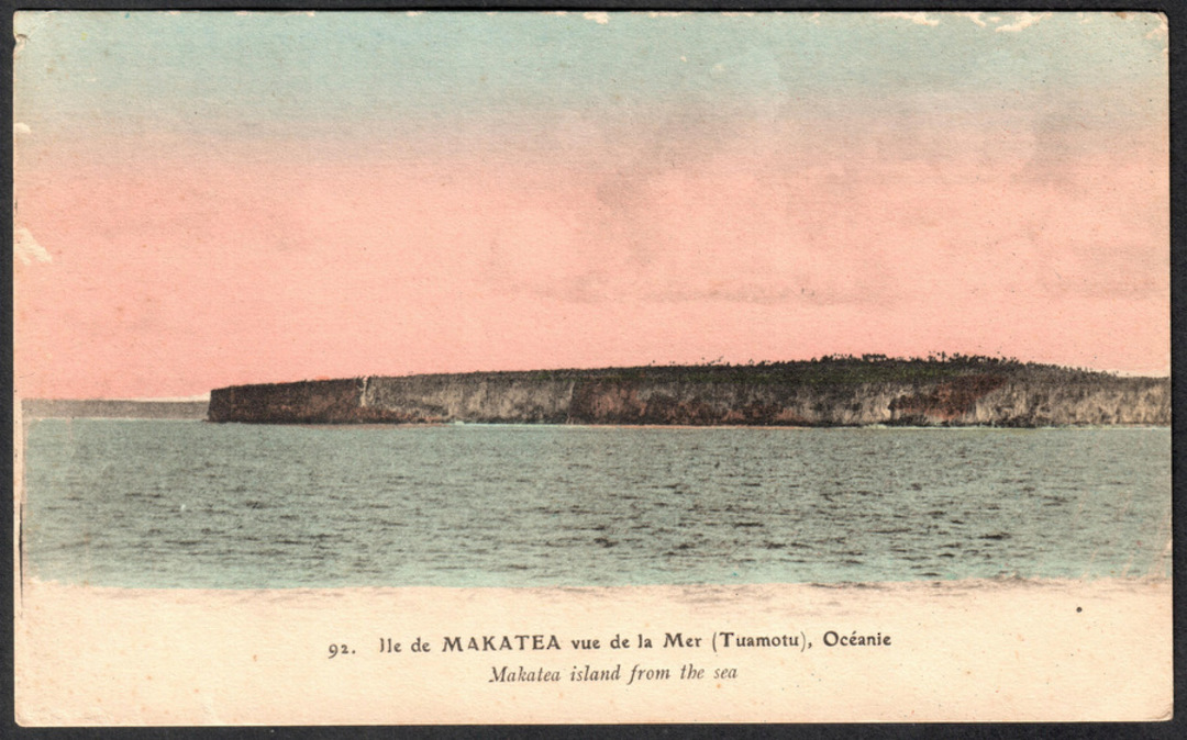 Coloured Postcard. Ile de Makatea. Vue de la mare. - 243830 - Postcard image 0