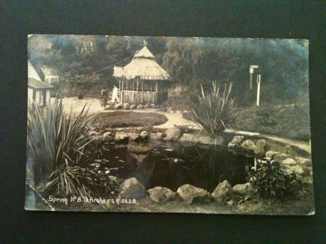 NEW ZEALAND Postcard Spring No 8 Te Aroha. Real Photograph by Radcliffe of a well known New Zealand resort. Small crease. - 4650 image 0