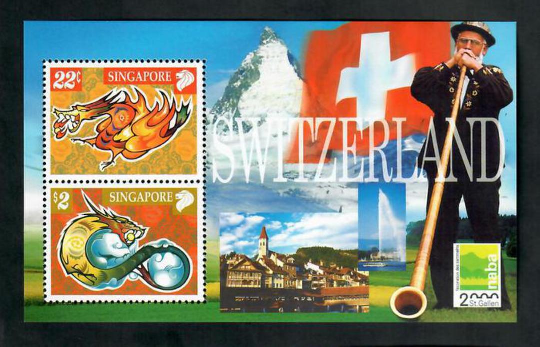 SINGAPORE 2000 Naba 2000 International Stamp Exhibition. Miniature sheet. - 50987 - UHM image 0