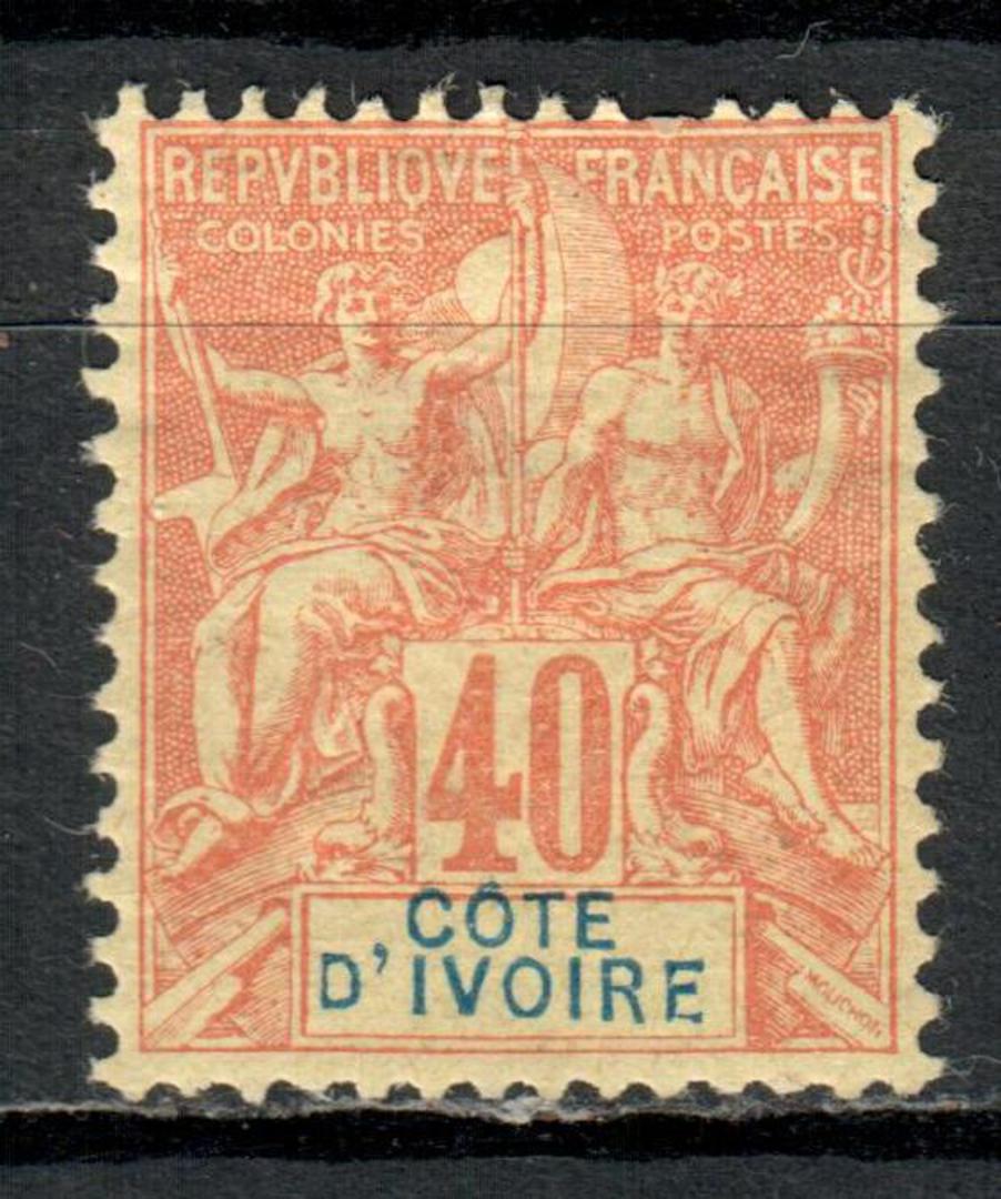 IVORY COAST 1892 Definitive 40c Red on Yellow. - 76228 - Mint image 0