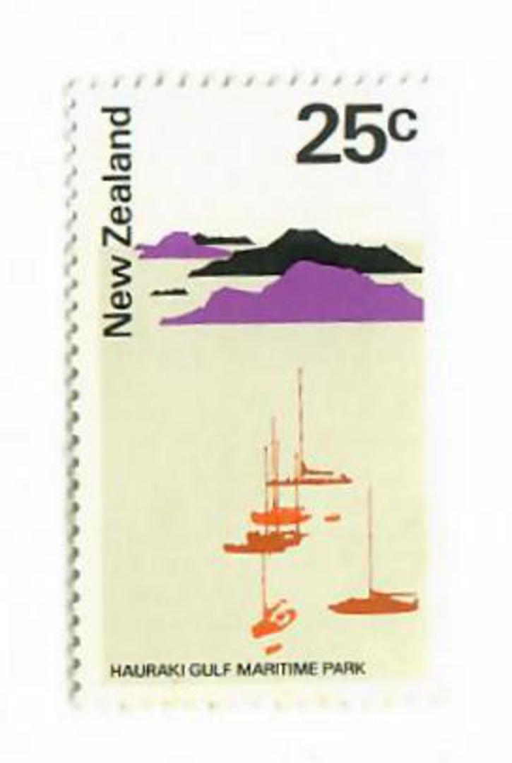 NEW ZEALAND 1970 Pictorial 25c Hauraki Gulf. Offset Pinting. - 75207 - UHM image 0