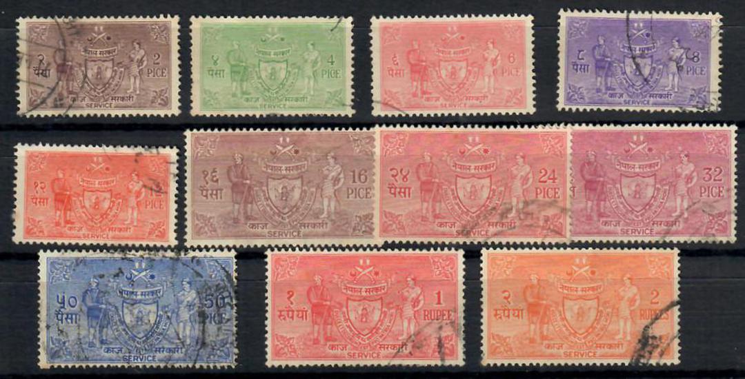 NEPAL 1959 Official. Set of 11. - 23488 - FU image 0