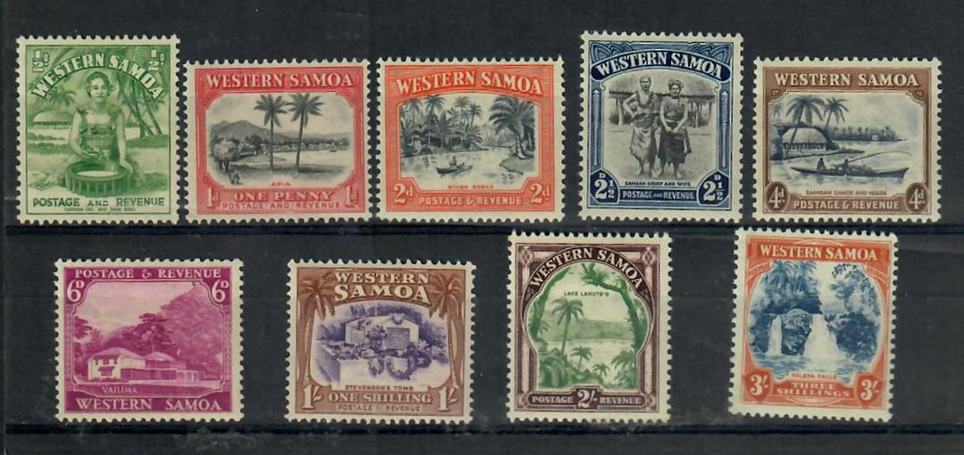 SAMOA 1935 Pictorials. Set of 9. - 21723 - UHM image 0
