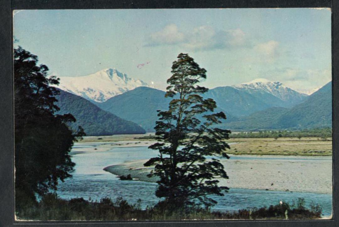 Modern Coloured Postcard by Gladys Goodall of Mt Hooker. - 444260 - Postcard image 0