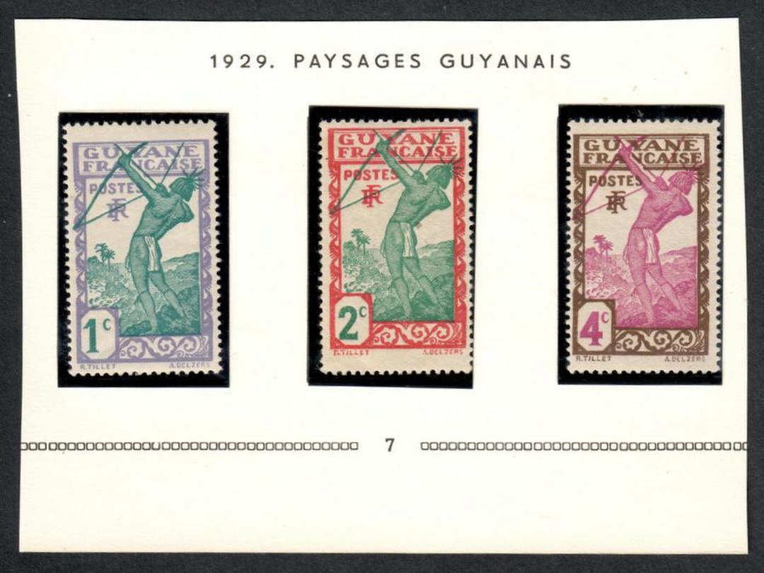 FRENCH GUIANA 1929 Definitives. Set of 43. All mint except 65c and 1fr Mauve (both of which catalogue higher as fine used). The image 0
