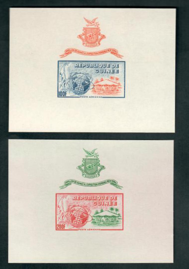 GUINEA 1965 New York World Fair. The two miniature sheets. - 52481 - UHM image 0