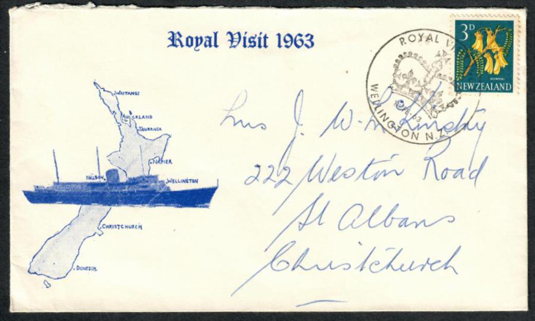 NEW ZEALAND 1963 Royal Visit. Special Postmark. - 34061 - Postmark image 0