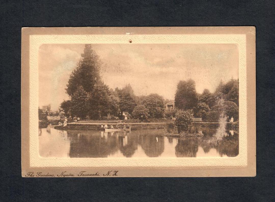 Sepia Postcard of The Gardens Ngaire. - 46987 - Postcard image 0