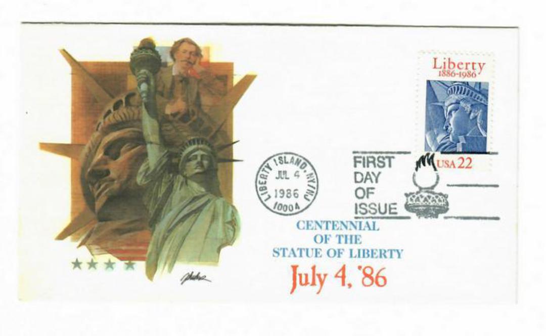 USA 1986 Centenary of the Statue of Liberty on first day cover. - 31200 - FDC image 0