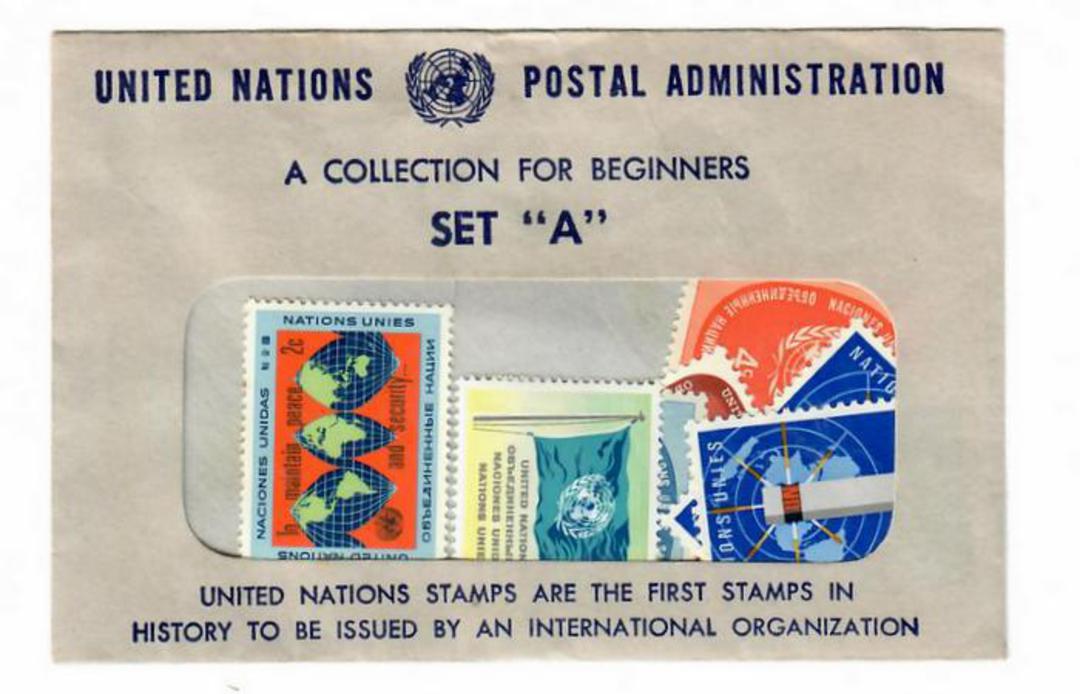 UNITED NATIONS POSTAL ADMINISTRATION Small Collection described as Set A. - 30425 - PostalHist image 0