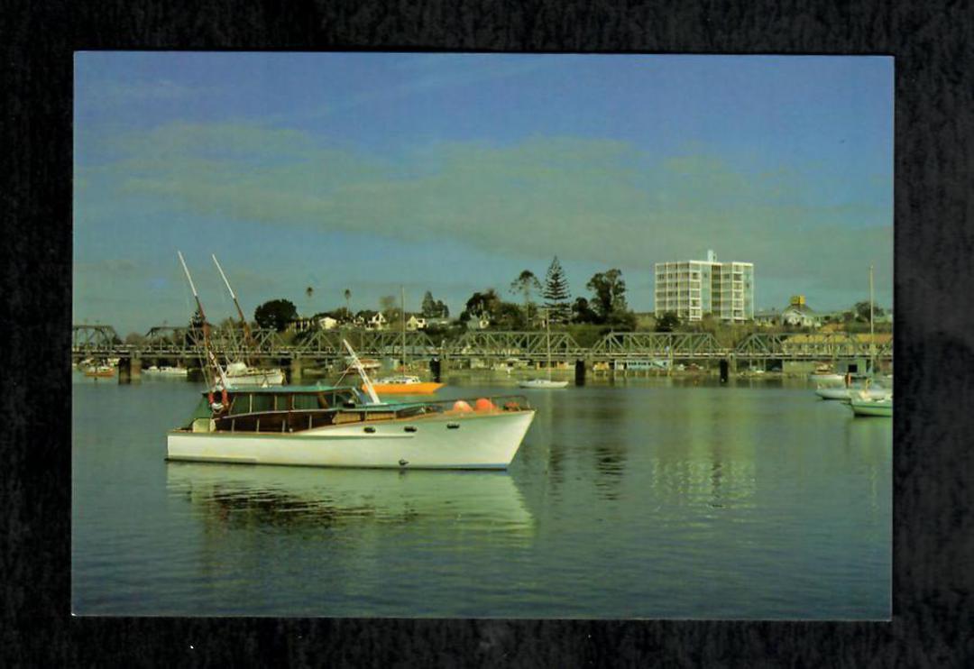 Modern Coloured Postcard of Launch on Tauranga Harbour. - 446338 - Postcard image 0