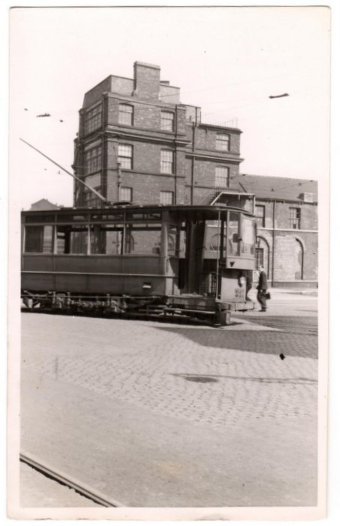 Real Photograph by tramspotter of Sheffield Corporation Tramways Car 357 taken at Shoreham Street. - 242271 - Photograph image 0