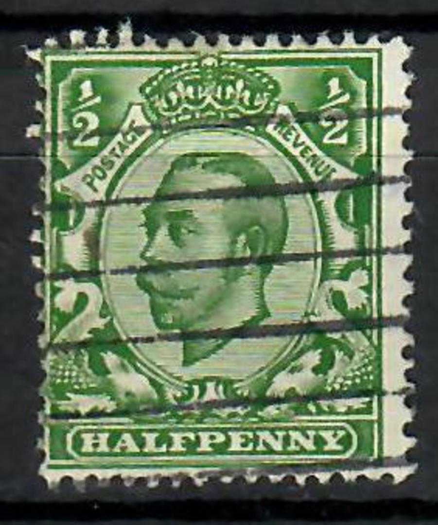 GREAT BRITAIN 1912 George 5th Definitive ½d Yellow-green with variety. No cross on crown. - 70563 - Used image 0