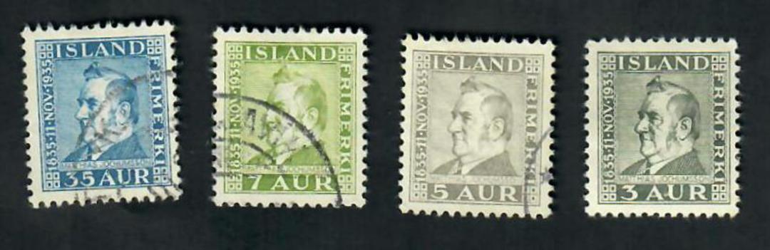 ICELAND 1935 Set of 4. The 3aur is mint, the rest used. - 20226 - Mixed image 0