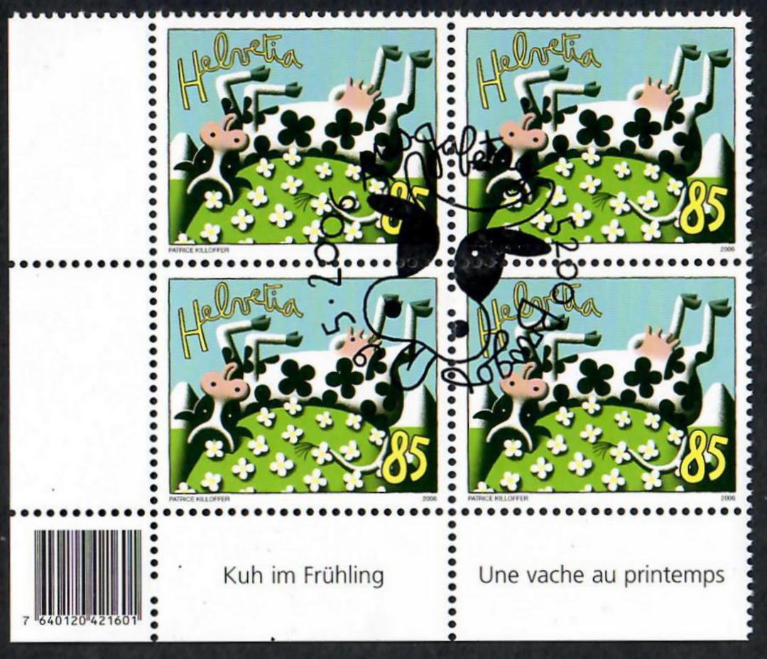 SWITZERLAND 2006 Foreign Artists. Set of 4 in blocks of 4. - 23321 - CTO image 0