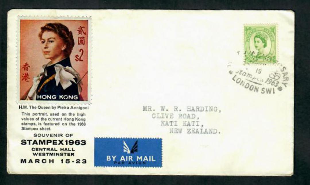 GREAT BRITAIN 1963 Stampex International Stamp Exhibition. Special Postmark on cover. - 31725 - PostalHist image 0