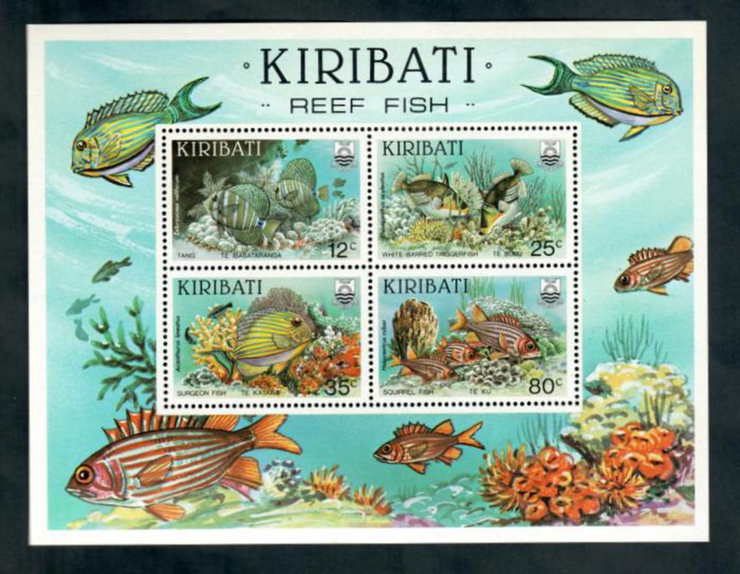 KIRIBATI 1985 Reef Fish. Miniature sheet. - 50064 - UHM image 0