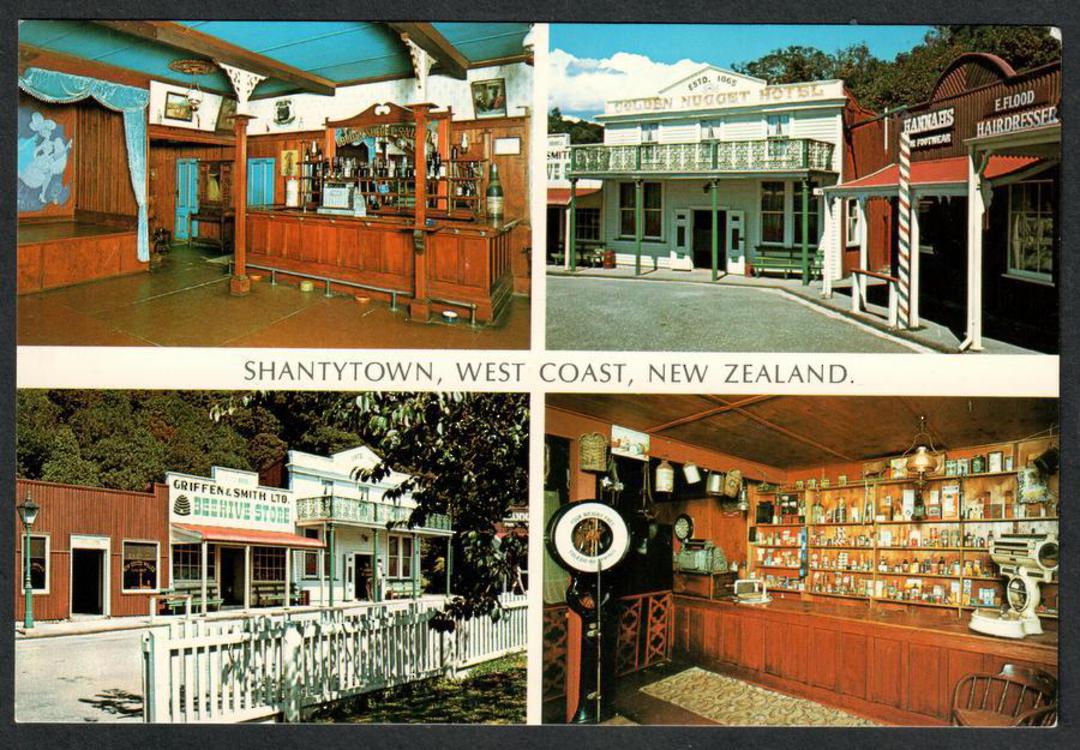 Modern Coloured Postcard of Shantytown West Coast. - 448759 - Postcard image 0