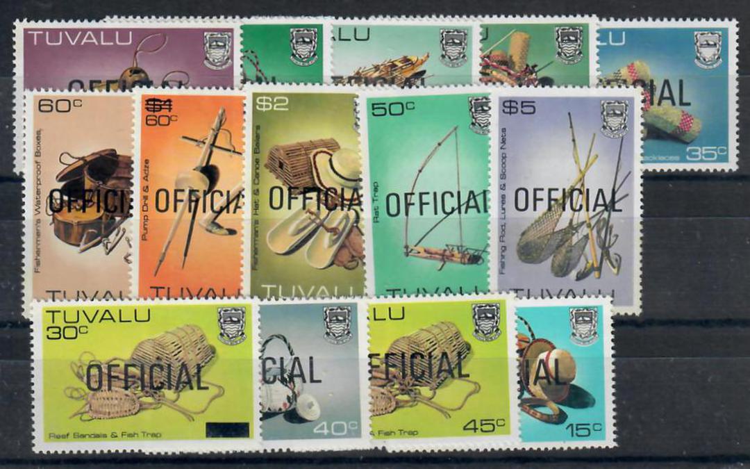 TUVALU 1983 Officials. Set of 15. - 22004 - UHM image 0