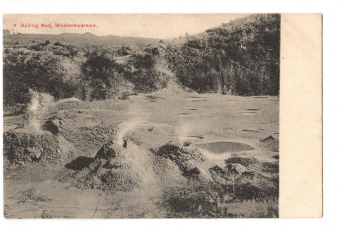 Early Undivided Postcard of Boiling Mud Whakarewarewa. - 46136 - Postcard image 0
