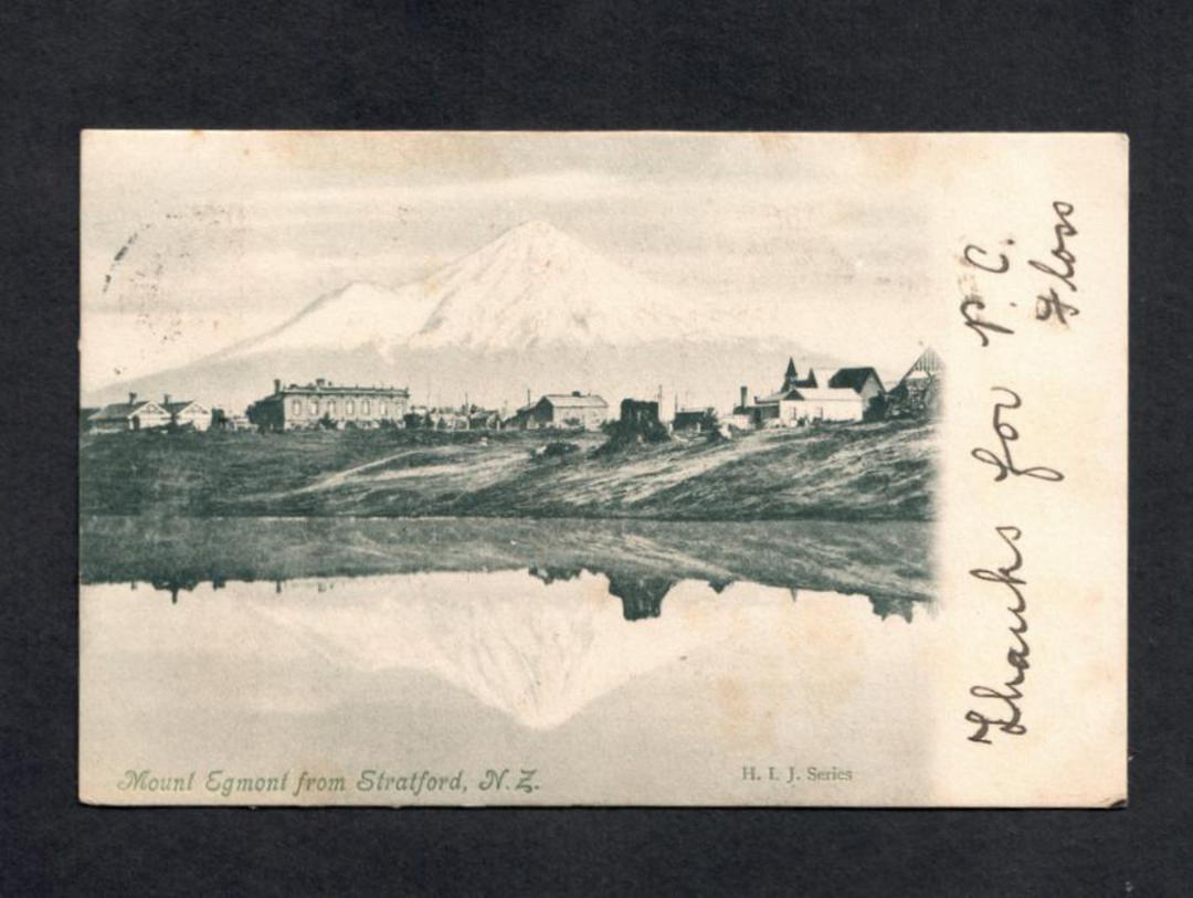 Early Undivided Postcard of Mt Egmont from Stratford. - 46944 - Postcard image 0