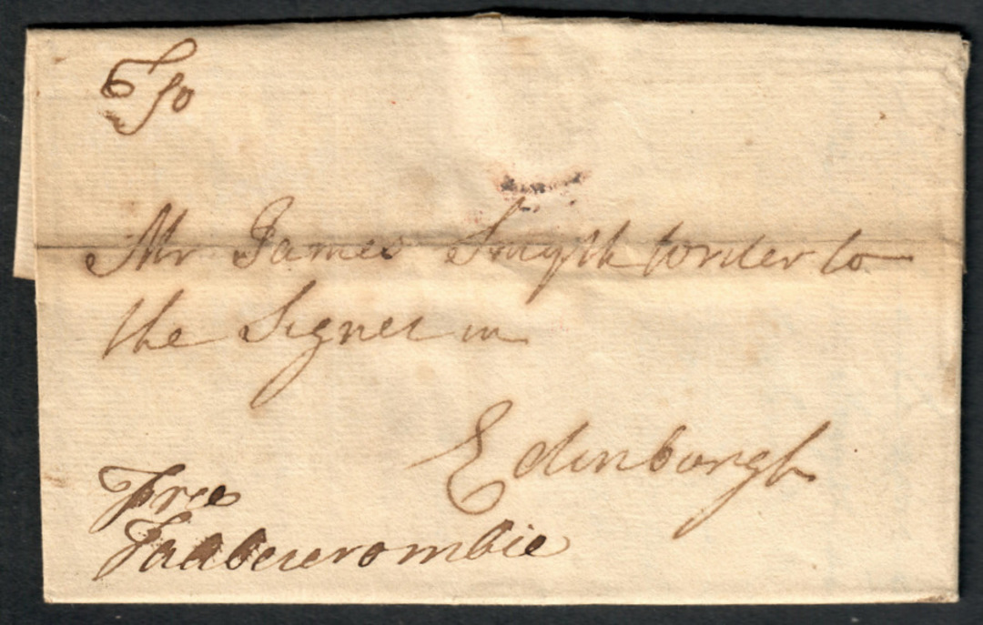 SCOTLAND 1753 Letter to Edinburgh. - 37108 - PostalHist image 0