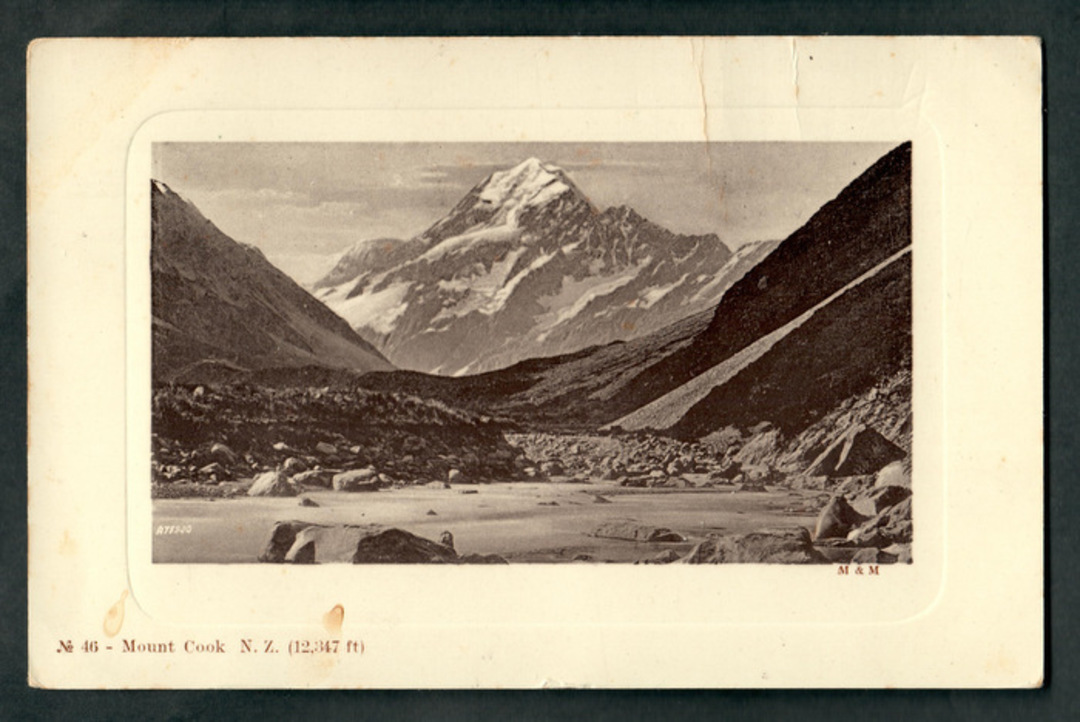 Real Photograph by Muir & Moodie of Mount Cook. - 48905 - Postcard image 0