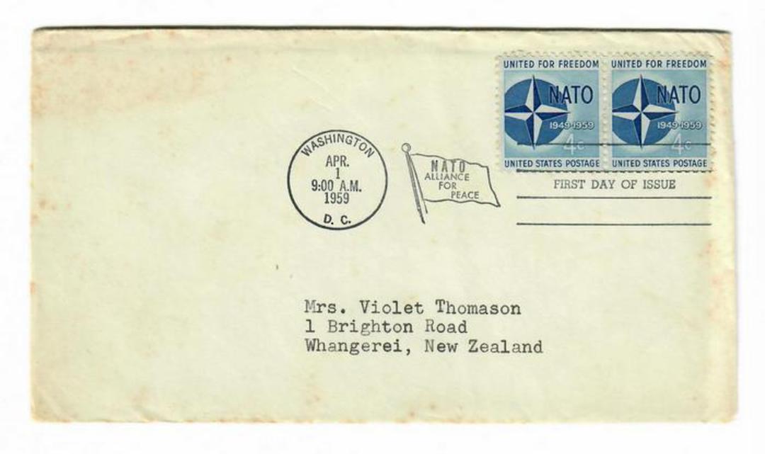 USA 1959 Nato on first day cover. - 31152 - FDC image 0