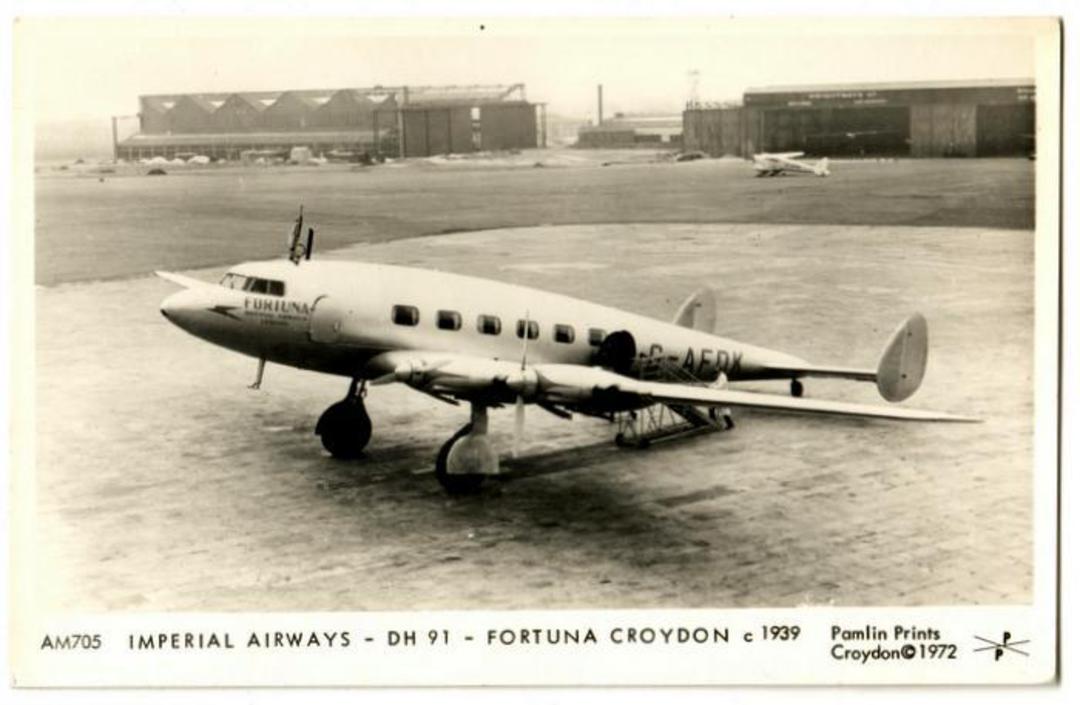 Real Photograph of Imperial Airways DH91 - 40853 - Postcard image 0