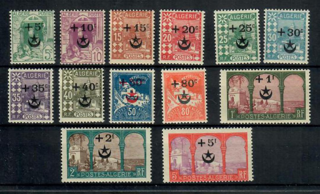 ALGERIA 1927 Wounded Soldiers of the Morocco War. Set of 13. - 20160 - Mint image 0