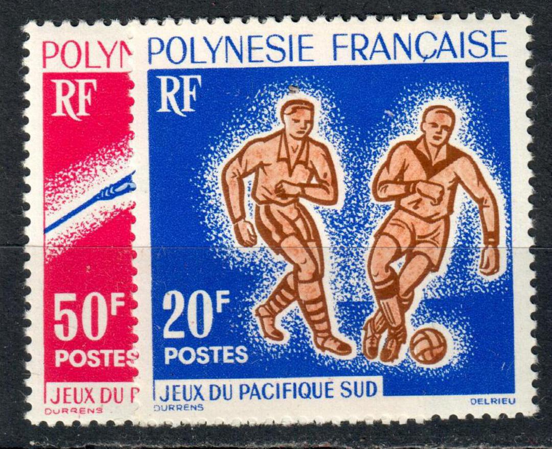 FRENCH POLYNESIA 1963 First South Pacific Games. Set of 2. - 75341 - UHM image 0