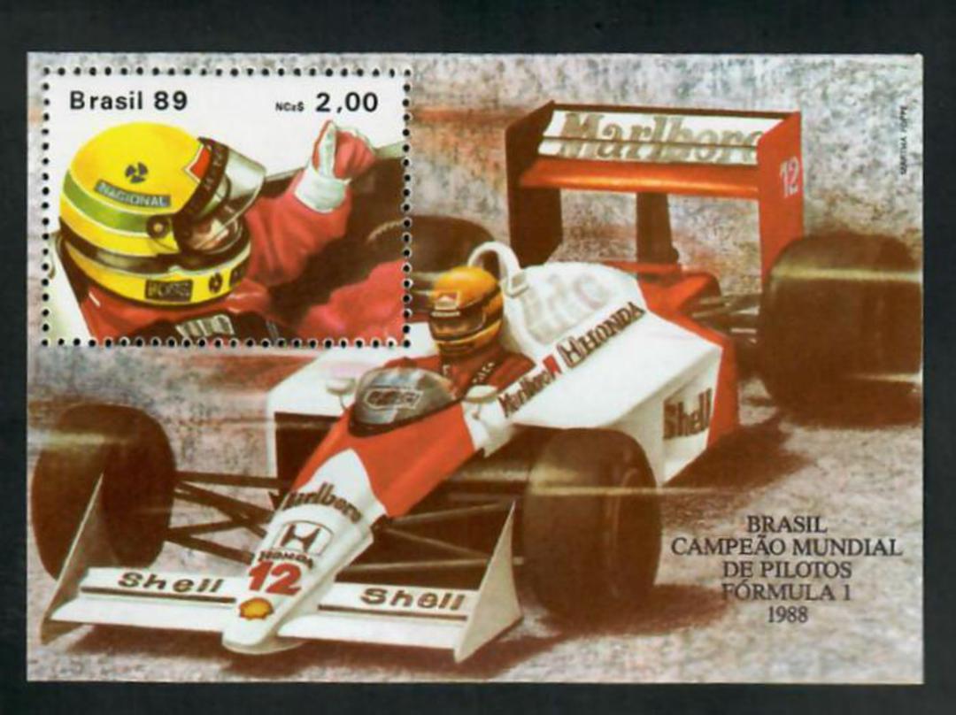 BRAZIL 1989 Ayrton Senna. Miniature sheet. - 51030 - UHM image 0