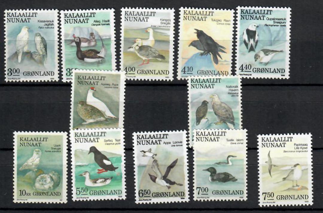 GREENLAND 1987 Birds. Set of 12. - 28224 - UHM image 0