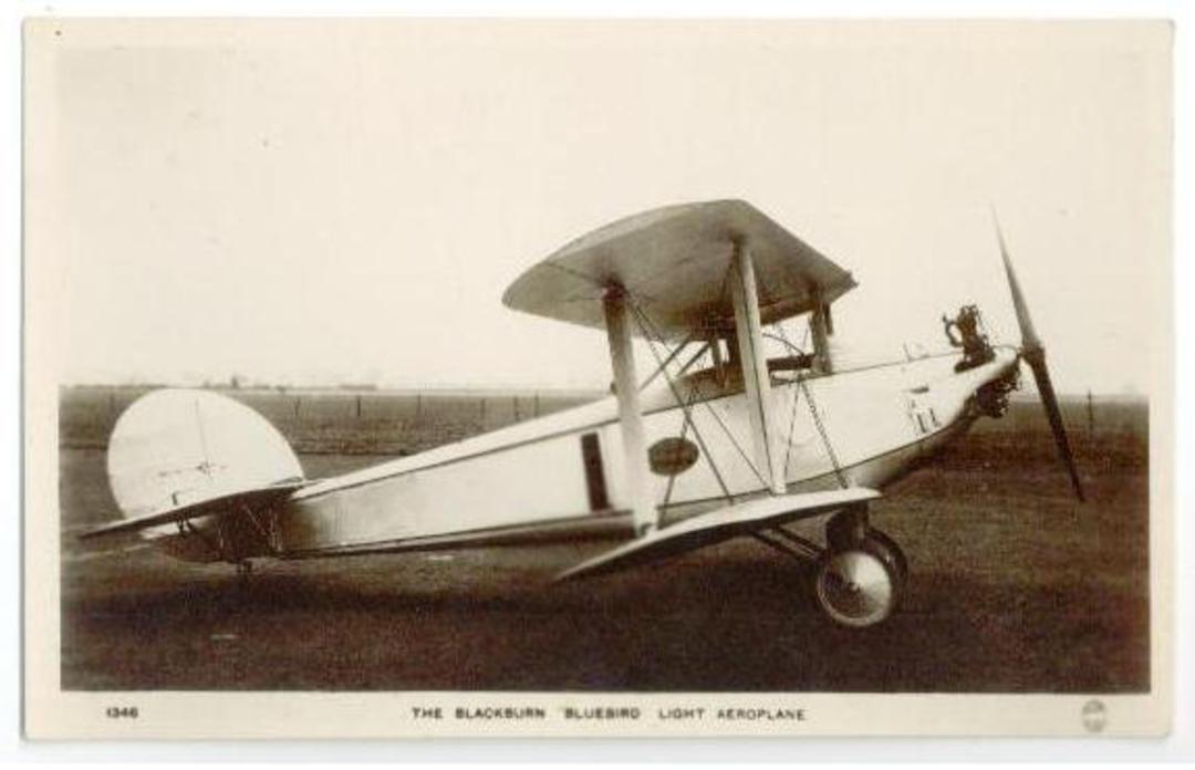 Real Photograph of the Blackburn Bluebird Light Aeroplane. - 40881 - Postcard image 0