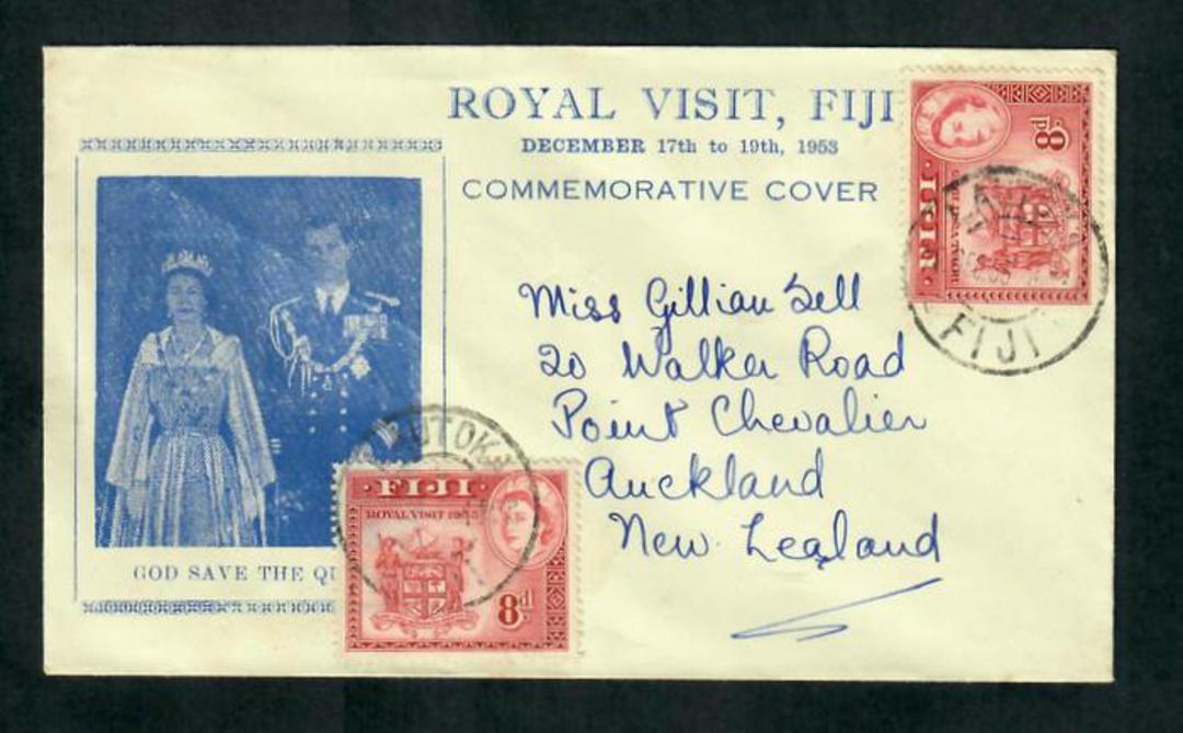 FIJI 1953 Royal Visit on first day cover. - 31621 - FDC image 0