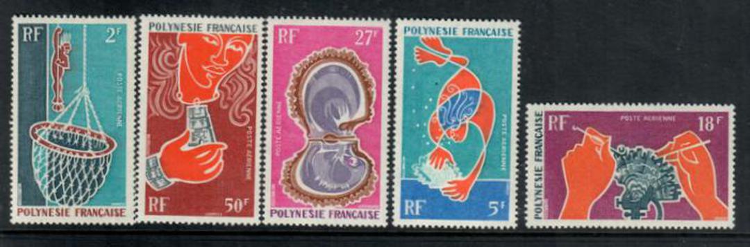 FRENCH POLYNESIA 1970 Pearl-Diving. Set of 5. - 50662 - UHM image 0