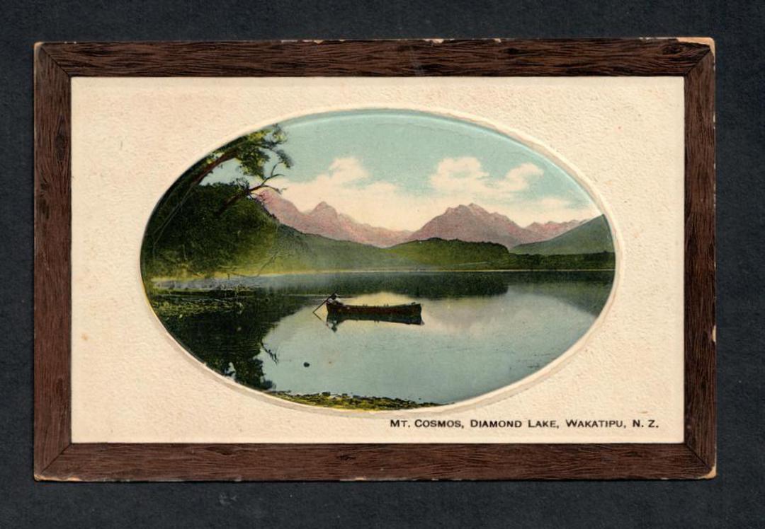 Coloured postcard of Mt Cosmos Diamond Lake Wakatipu. - 49406 - Postcard image 0