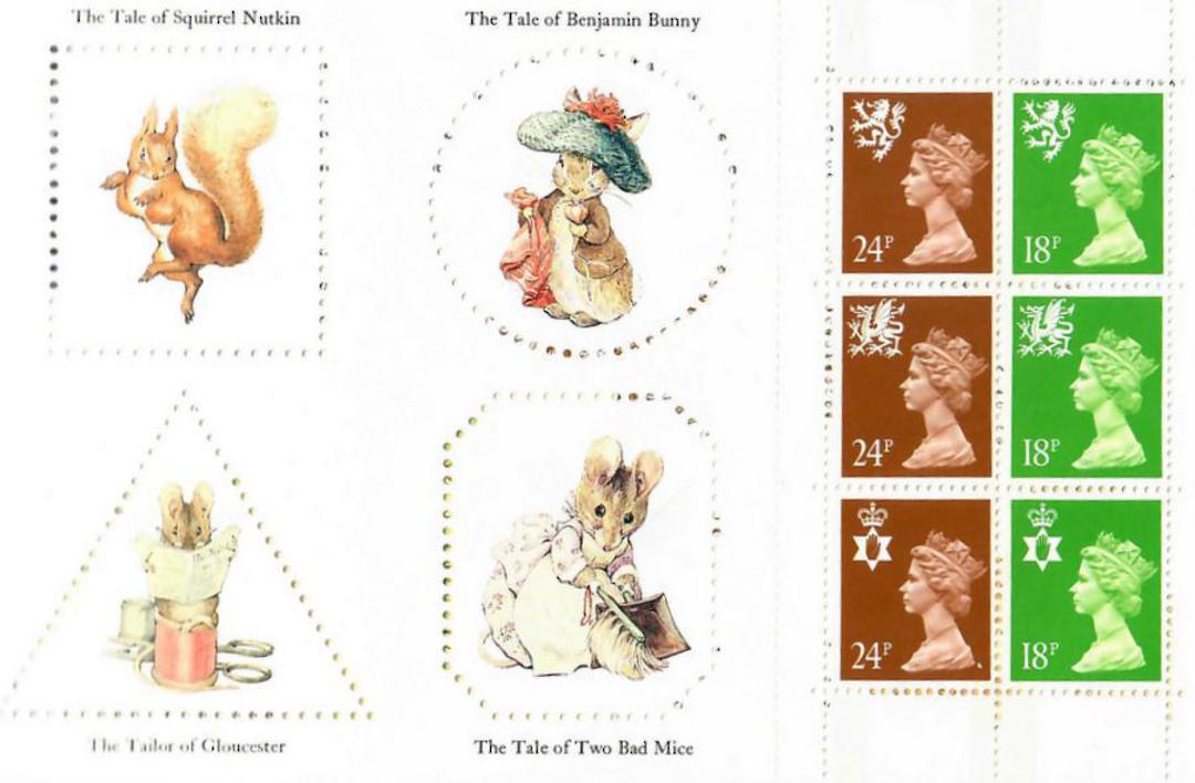 GREAT BRITAIN 1993 Beatrix Potter Booklet with various Regional and other Machins Face £ 6.00. - 23224 - Booklet image 2