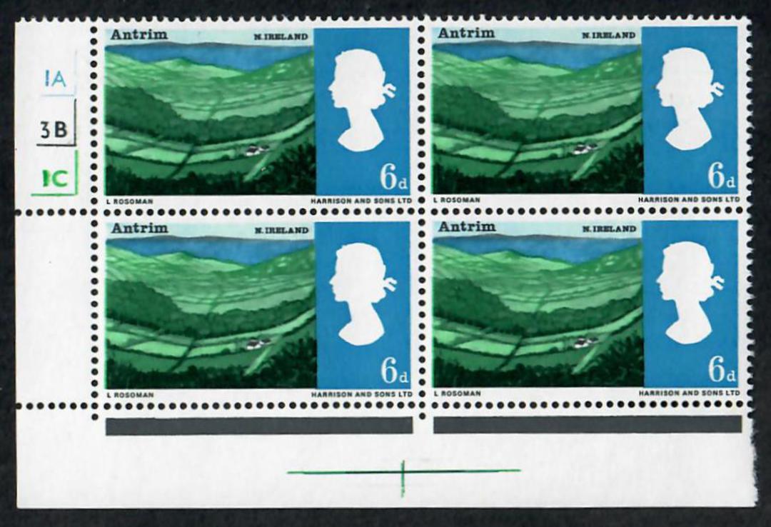 GREAT BRITAIN 1966 Landscapes. Set of 4 in plate blocks of 4. - 24432 - UHM image 3