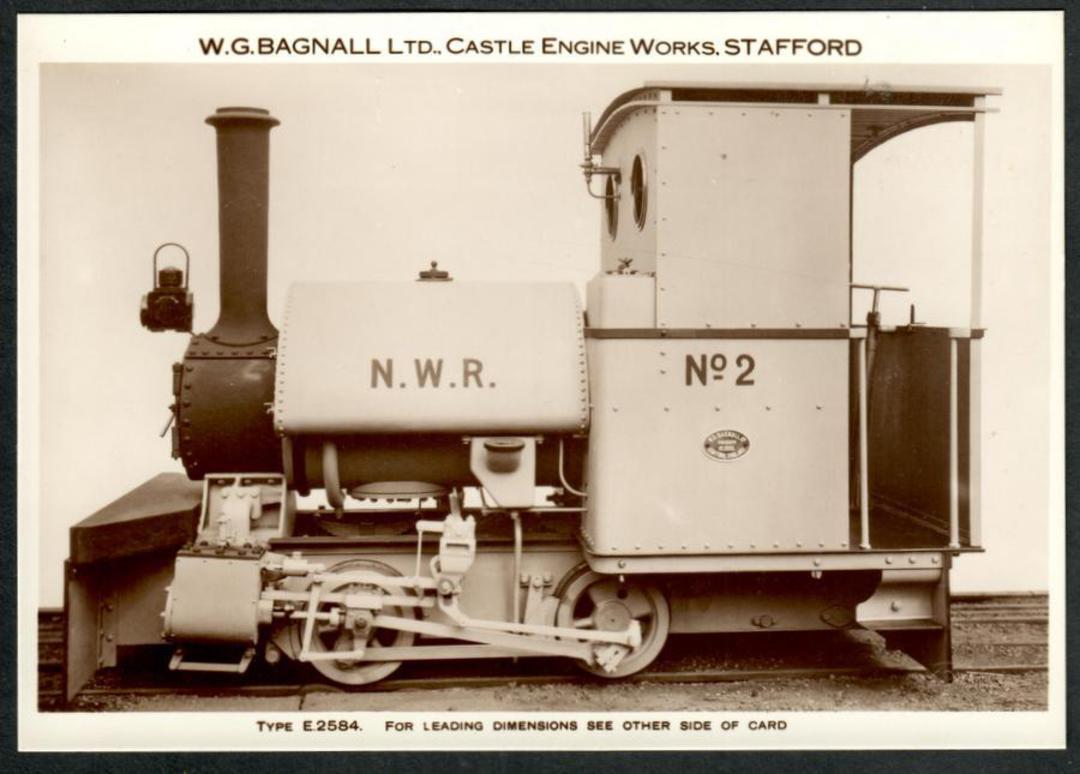 Steam Locomotive Manufacturers W G Bagnall Limited Quote card Type E2584. Fine photograph. - 440680 - Postcard image 0