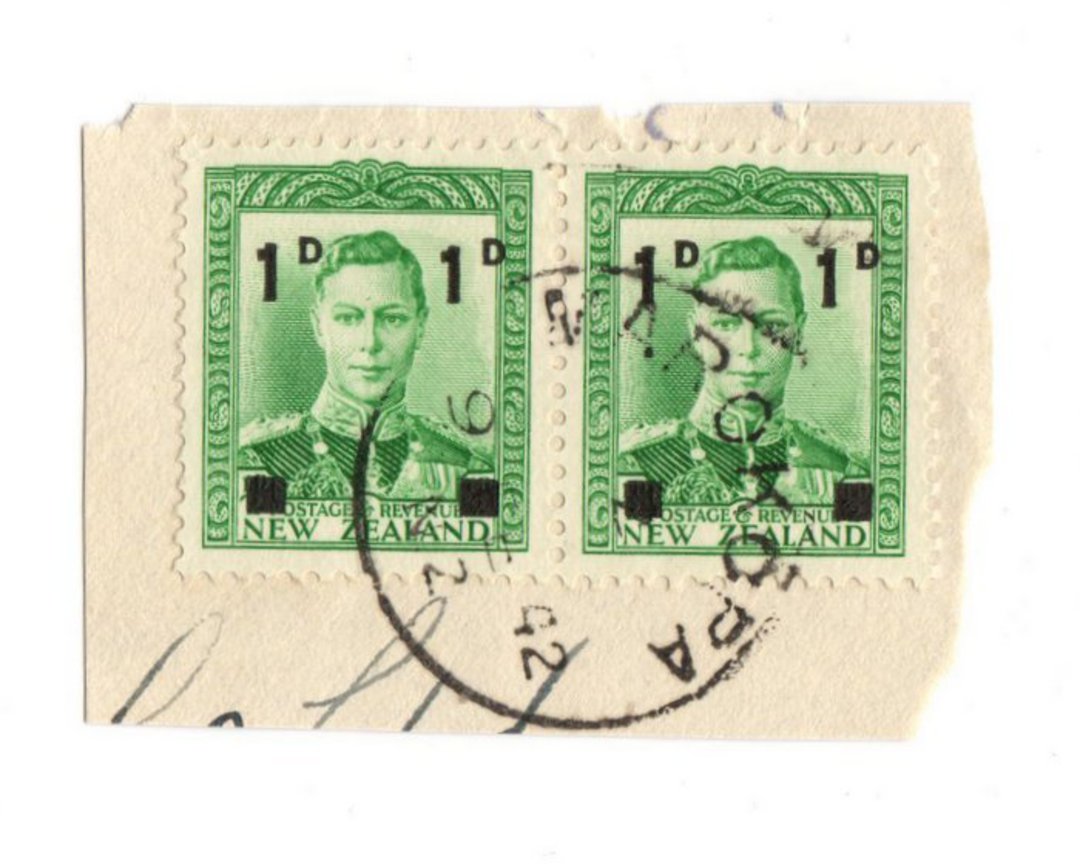 NEW ZEALAND Postmark Hamilton MAROKOPA. B Class cancel on 1942 piece. Full strike. - 3618 - Postmark image 0