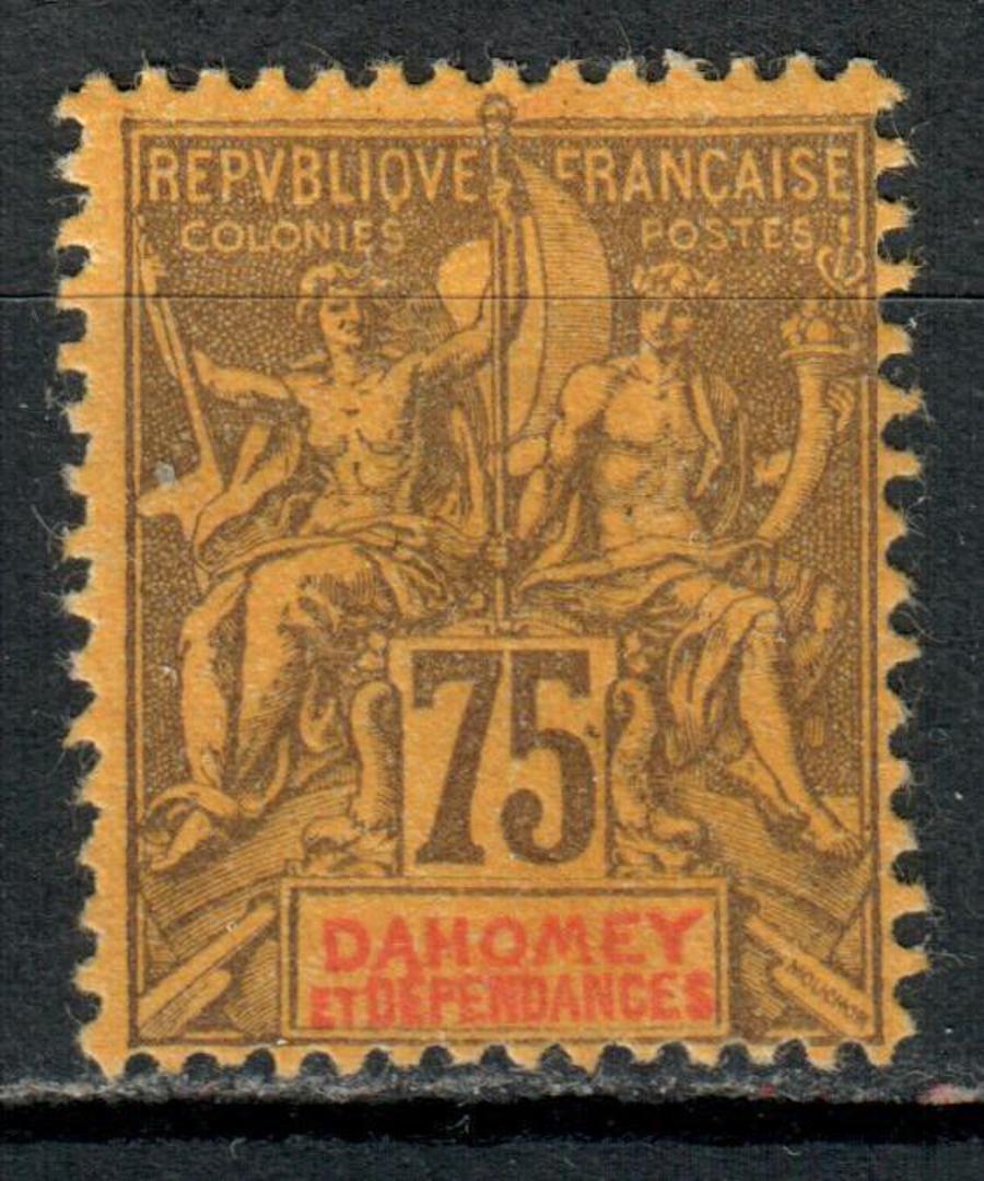 DAHOMEY 1899 Definitive 75c Brown on orange. - 73744 - LHM image 0