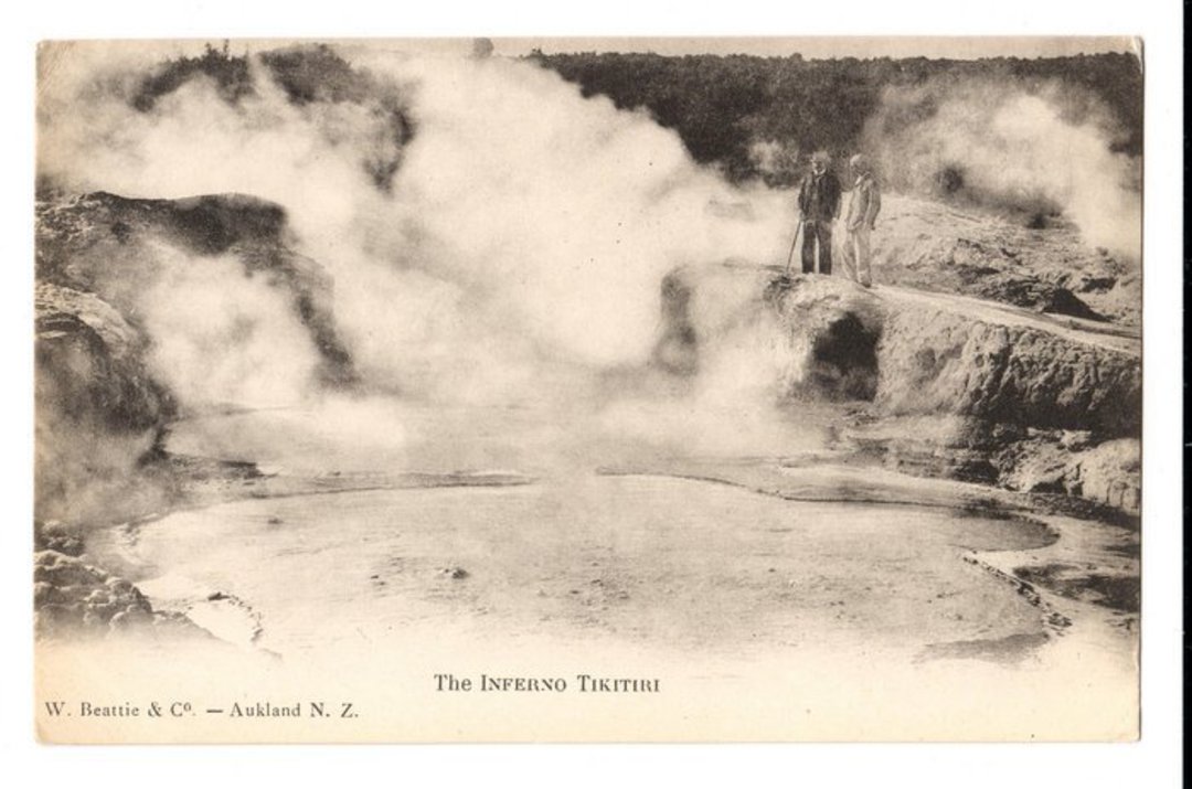 Early Undivided Postcard of The Inferno Tikitere. - 246043 - Postcard image 0
