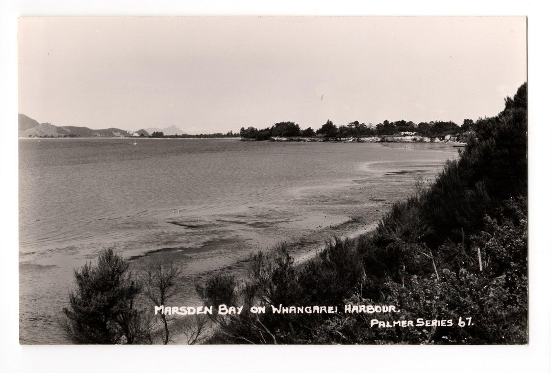 Real Photograph by T G Palmer & Son of Marsden Bay on Whangarei Harbour. - 44757 - Postcard image 0