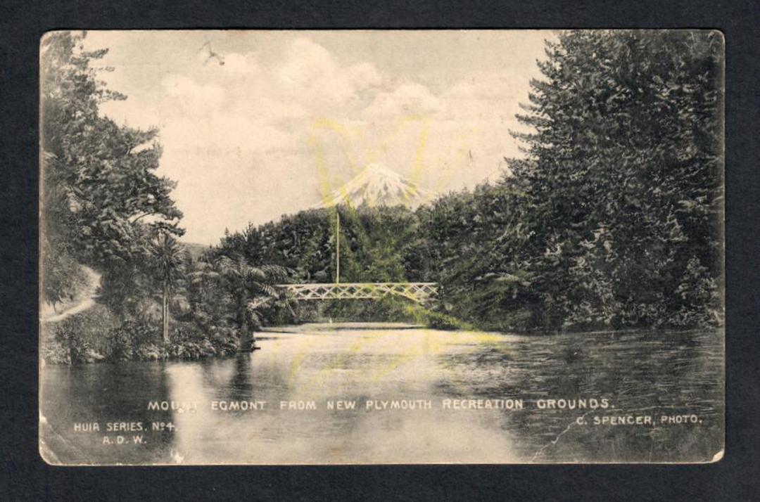 Postcard of Mt Egmont from New Plymouth Recreation Grounds. - 46957 - Postcard image 0