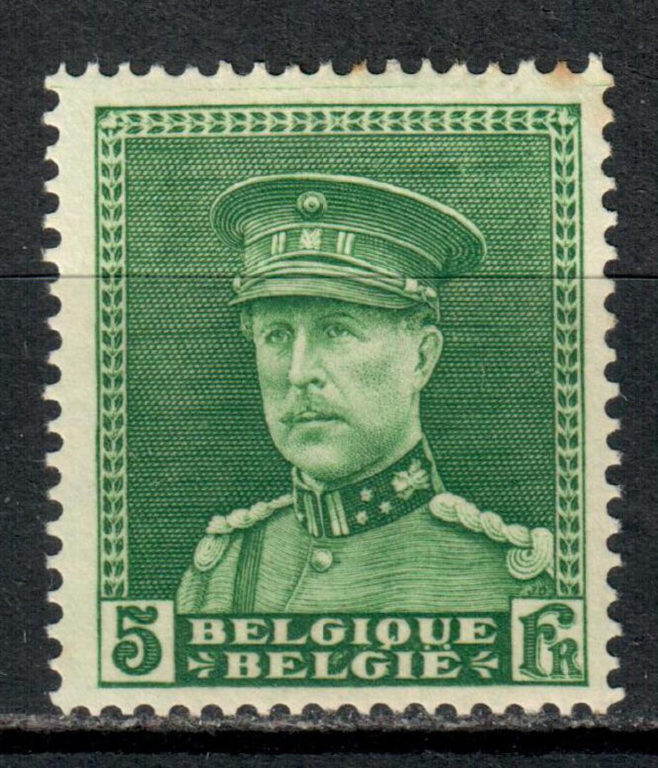 BELGIUM 1931 Definitive 5fr Green. - 7323 - Mint image 0