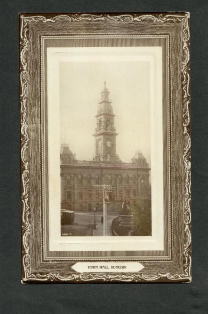Real Photograph of Town Hall Dunedin. - 49250 - Postcard image 0