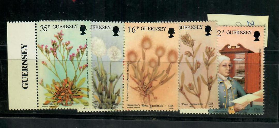 GUERNSEY 1988 Bicentenary of Joshua Gosselin's Flora Sarniensis. Set of 6. - 20548 - UHM image 0