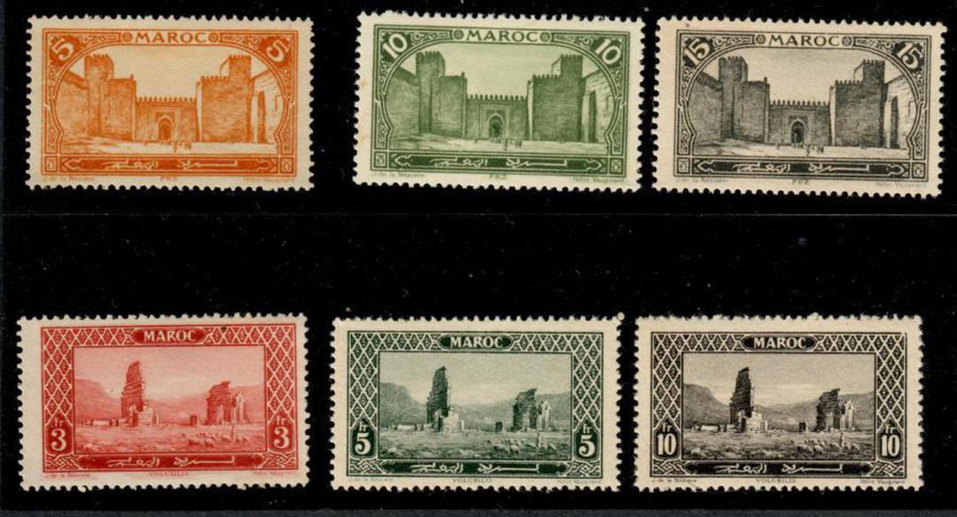 FRENCH MOROCCO 1923 Definitives. Set of 26 plus the colour variety (quite marked) of the 75c. - 21448 - UHM image 2